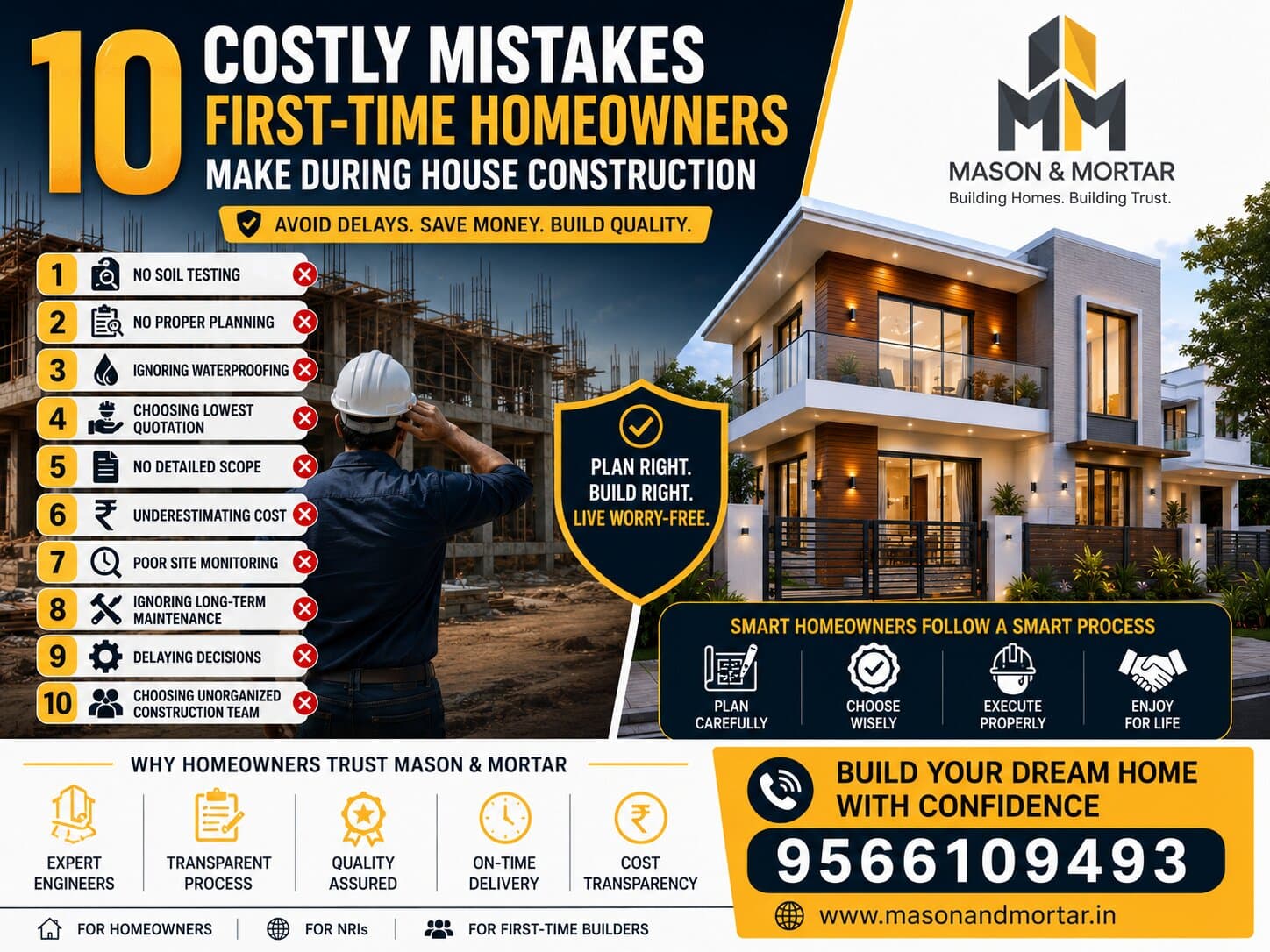 10 Costly Mistakes First-Time Homeowners Make During House Construction in Chennai